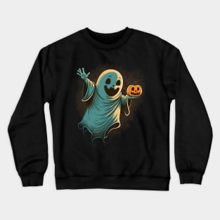 Happy Halloween Ghost Crewneck Sweatshirt